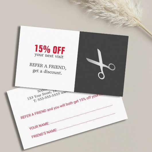 Modern Simple Beauty Hair Salon Coupon