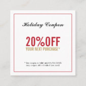Modern Simple Beauty Salon Coupon (Voorkant)