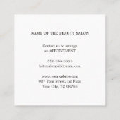 Modern Simple Beauty Salon Discount Coupon (Achterkant)