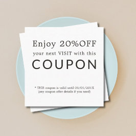 Modern Simple Beauty Salon Discount Coupon