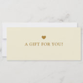 Modern Simple Beige Business Logo Gift Certificate (Achterkant)