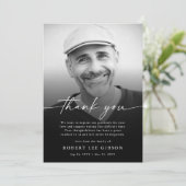 Modern Simple Bereavement Sympathie Funeral Foto Bedankkaart (Staand voorkant)