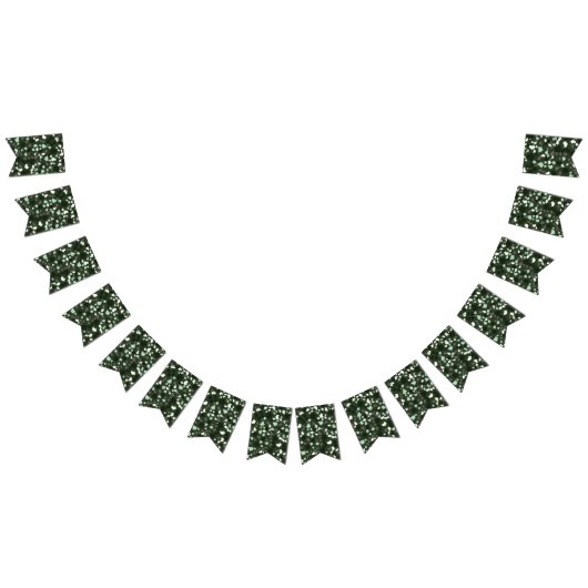 Modern Simple Black Green Terrazzo die ronddraait Vlaggetjes (Alle)