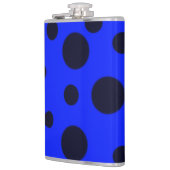 Modern Simple Black polka dot on Blue pattern Heupfles (Links)