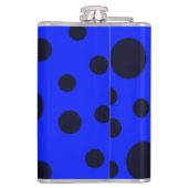 Modern Simple Black polka dot on Blue pattern Heupfles (Achterkant)