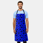 Modern Simple Black polka dot on Blue pattern Schort (Gedragen)
