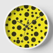 Modern Simple Black polka dot yellow pattern (Voorkant)