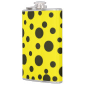 Modern Simple Black polka dot yellow pattern Heupfles (Links)