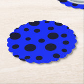 Modern Simple Black polka dot yellow pattern Kartonnen Onderzetters (Gekanteld)