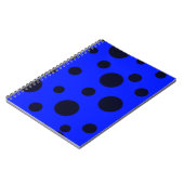 Modern Simple Black polka dot yellow pattern Notitieboek (Linkerzijde)
