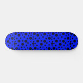Modern Simple Black polka dot yellow pattern Persoonlijk Skateboard (Horizontaal)