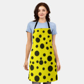 Modern Simple Black polka dot yellow pattern Schort (Gedragen)