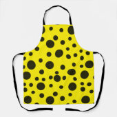 Modern Simple Black polka dot yellow pattern Schort (Voorkant)
