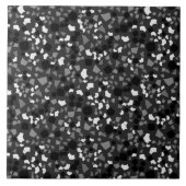 Modern Simple Black Terrazzo White Tegel Tegeltje (Voorkant)