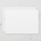 Modern Simple Black Wedding Invitation Kaart (Achterkant)