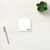 Modern Simple Black White Trendy Minimalist Plain  Post-it® Notes (Kantoor)