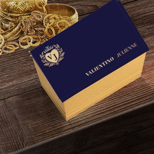 Modern Simple blue navy Minimalist Professional  Magnetisch Visitekaartje