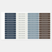 Modern Simple Blue Neutral Waterproof Name Labs Labels (Vel)