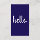 Modern Simple Blue White QR Code Consultant  Visitekaartje (Voorkant)