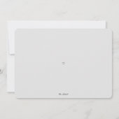 Modern Simple Boy Adoptie Baby shower Kaart (Achterkant)