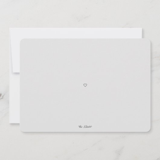 Modern Simple Boy Adoptie Baby shower Kaart (Achterkant)