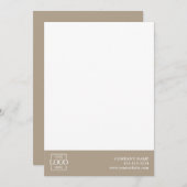 Modern Simple Business Logo Professional Editable Notitiekaartje (Voorkant / Achterkant)