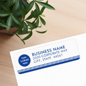 Modern Simple Business Logo Return-adreslabel Etiket