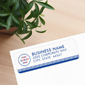 Modern Simple Business Logo Return-adreslabel Etiket