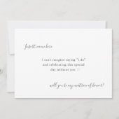 Modern Simple Calligraphy Matron of Honor proposal Kaart (Voorkant)