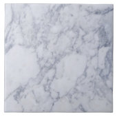 Modern Simple Carrara White Faux Marble Tile Tegeltje (Voorkant)
