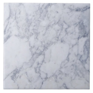 Modern Simple Carrara White Faux Marble Tile Tegeltje