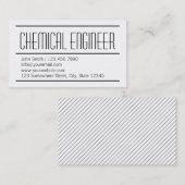 Modern Simple Chemical Engineer Visitekaartje (Voorkant / Achterkant)