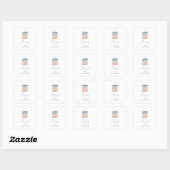 Modern Simple Chic Cheers! Gift for You Vierkante Sticker (Vel)