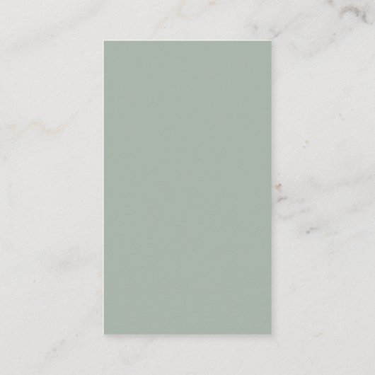 Modern Simple Chic Sage Green Wedding Informatiekaartje (Achterkant)