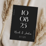 Modern Simple Chic Wedding Save The Date<br><div class="desc">Moderne bruiloft bespaart de datum met elegant design en minimalistische stijl.</div>