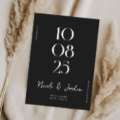 Modern Simple Chic Wedding Save The Date