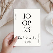 Modern Simple Chic Wedding Save The Date