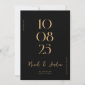 Modern Simple Chic Wedding Save The Date (Voorkant)