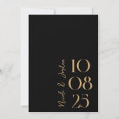 Modern Simple Chic Wedding Save The Date (Achterkant)