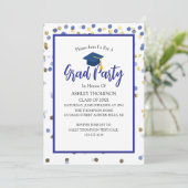 Modern Simple Class of 2025 Afstudeerder Party Inv Kaart (Staand voorkant)