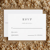 Modern Simple Classic Wedding QR Code RSVP