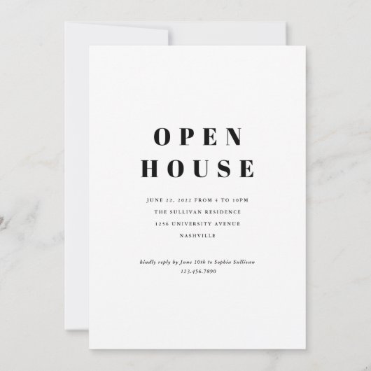 Modern Simple Clean Photo Afstuderen Kaart (Achterkant)