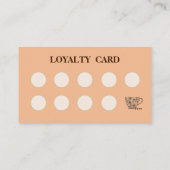 Modern simple coffee Shop Loyalty Card Visitekaartje (Achterkant)