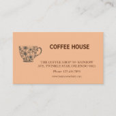 Modern simple coffee Shop Loyalty Card Visitekaartje (Voorkant)