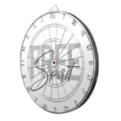 Modern, simple, cool typography of Free Spirit Dartbord (Voorkant Rechts)