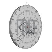 Modern, simple, cool typography of Free Spirit Dartbord (Voorkant Links)