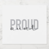 Modern, simple, cool, urban design Proud Aunt Bier Etiket (Enkel label)