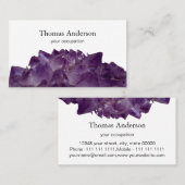 Modern Simple Crystal Gem Trendy Visitekaartje (Voorkant / Achterkant)