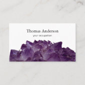 Modern Simple Crystal Gem Trendy Visitekaartje (Voorkant)