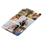Modern Simple Custom 6 Photo Collage Magnet Magneet (Linkerzijde)